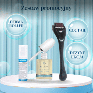 dermaroller+ dezynfekcja+coctail nawilżający hyaluronic