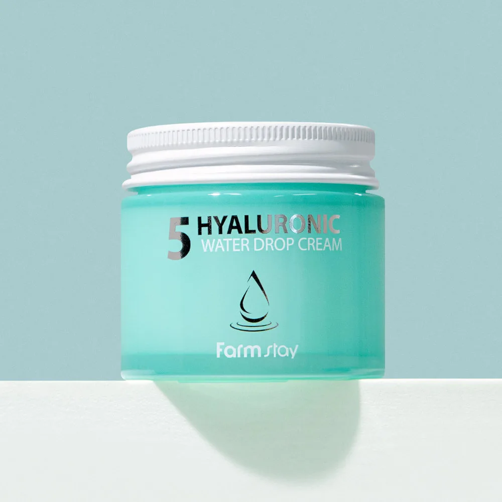 FARMSTAY HYALURONIC WATER DROP Silnie nawilżający krem z kwasem hialuronowym, 80 ml 1 farmstay hyaluronic water drop silnie nawilżający krem z kwasem hialuronowym, 80 ml