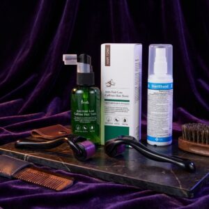 Home zestaw prreti anti hair loss, dermaroller, dezynfekcja