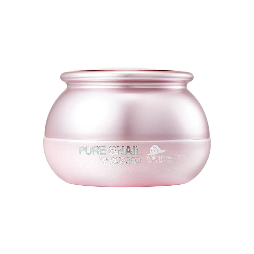 bergamo pure snail przeciwzmarszczkowy krem do twarzy ze śluzem ślimaka, 50 ml