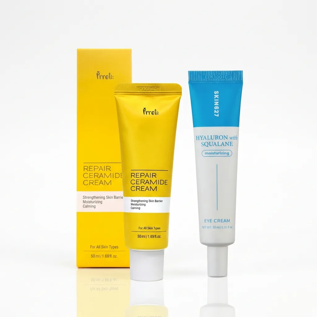 PRRETI Krem z ceramidami, Kolagenowe serum pod oczy Zestaw. 3 PRRETI Krem z ceramidami, Kolagenowe serum pod oczy Zestaw. - obrazek 3