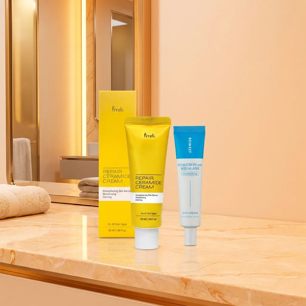PRRETI Krem z ceramidami, Kolagenowe serum pod oczy Zestaw. 2 PRRETI Krem z ceramidami, Kolagenowe serum pod oczy Zestaw. - obrazek 2